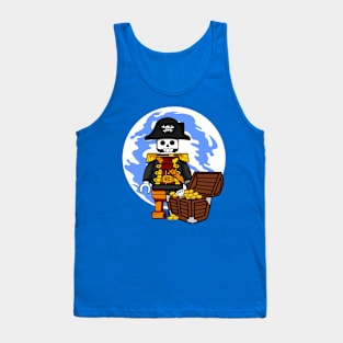 PIRATE SKULL CARTOON Tank Top